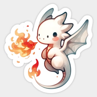 Small but Bold - The Fire-Breathing Dragon Sticker